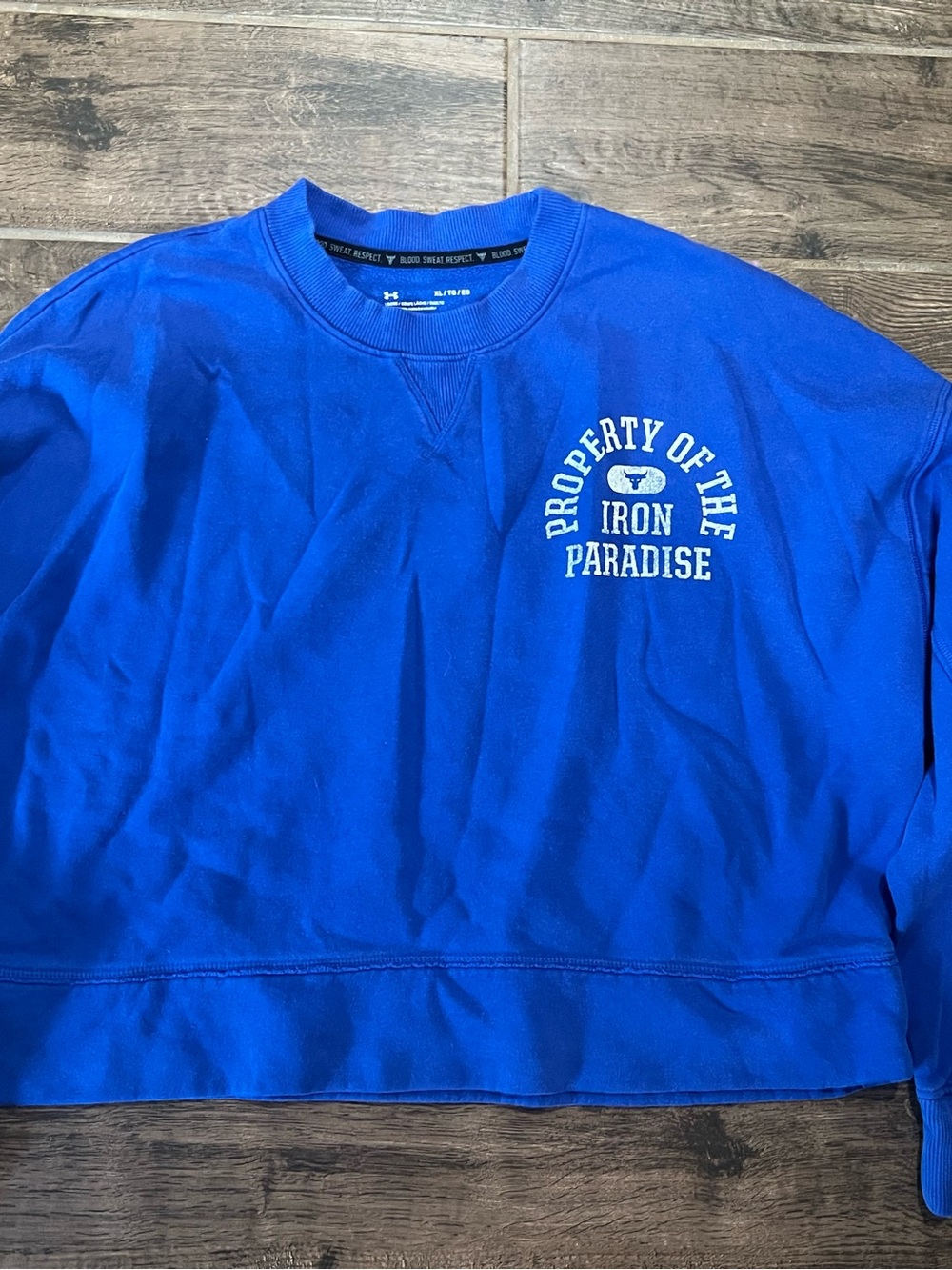 Under Armour Women’s Crop Sweatshirt - Royal Blue